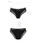 Passion PS002 Panties - Трусики з прозорою вставкою, XL (чорні)