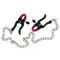 Bad Kitty Silicone Nipple Clamps - зажимы для сосков на цепочке, 52 см