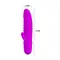 Pretty Love Arnd Vibrator Purple - Рельефный вибратор с клиторальным отростком, 11.5х2.3 см (фиолетовый)