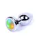 Jewellery Silver Plug Disco Flashlight - Анальна пробка із кристалом, 7х2.7 см (різнокольоровий)