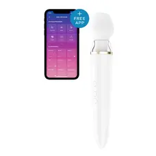 Вібромасажер Satisfyer Double Wand-er, 27х5.5 см. (білий)