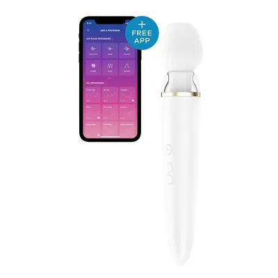 Вібромасажер Satisfyer Double Wand-er, 27х5.5 см. (білий)