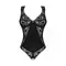 Obsessive Donna Dream crotchless teddy - еротичне боді з відкритою промежиною, M/L (чорний)