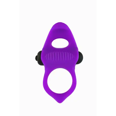Adrien Lastic Lingus MAX Violet эрекционное виброкольцо с язычком для стимуляции клитора, 9.5х3 см