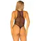 Leg Avenue Net snap crotch tank bodysuit - Боді-сітка, OS (чорний)