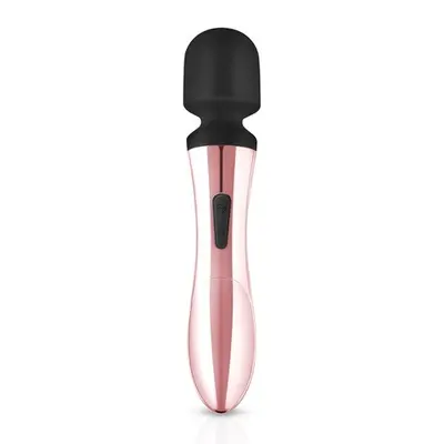 Rosy Gold - Nouveau Curve Massager - Вібромасажер, 21х4 см. (золотистий з чорним)