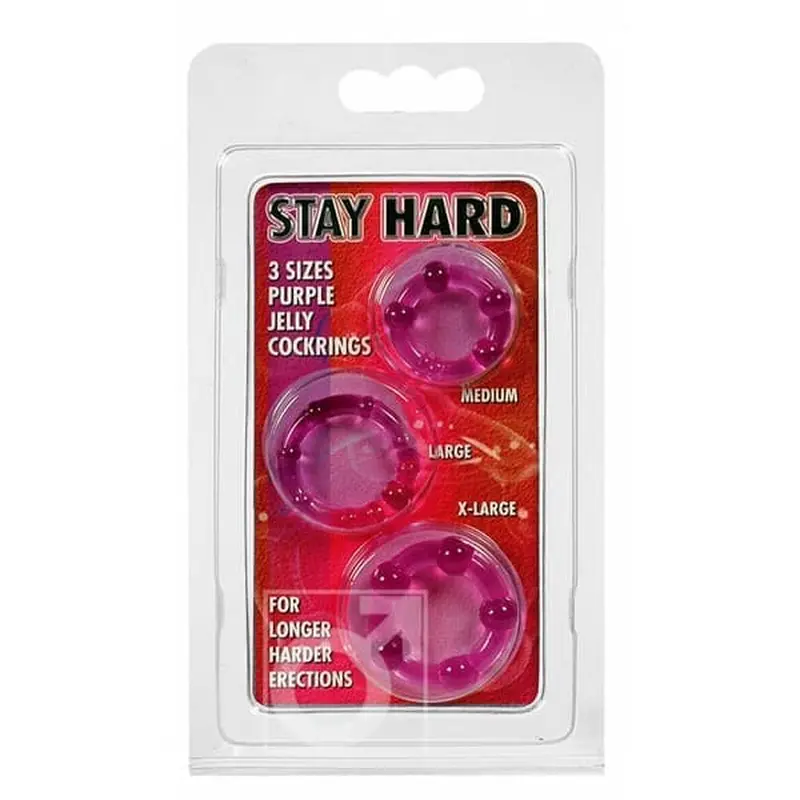 Scala Selection Stay Hard - Три эрекционных кольца (черные) Scala Selection Stay Hard - Три эрекционных кольца (черные)