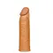 LoveToy Pleasure X-Tender Penis Sleeve Brown Add " - Насадка на пеніс +3 см (коричневий)