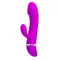 LyBaile Pretty Love Tracy Vibrator - Рельефный вибратор-кролик, 18.8х3.5 см (фиолетовый)