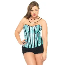 Leg Avenue - Корсет Betty, XL/XXL (голубой)