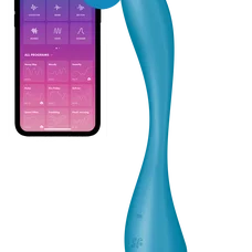 Satisfyer G-Spot Flex 5+ - Универсальный вибратор, 15х3.4 см (синий)