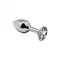 Alive - Mini Metal Butt Plug - Анальна пробка - S, 7х2.8 см (біла)