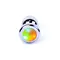 Jewellery Silver Plug Disco Flashlight - Анальна пробка із кристалом, 7х2.7 см (різнокольоровий)
