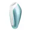 Satisfyer Love Breeze - Компактний вакуумний стимулятор клітора, 9.8х4 см (блакитний)