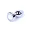 Jewellery Silver Plug Disco Flashlight - Анальна пробка із кристалом, 7х2.7 см (різнокольоровий)