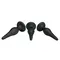 Pretty Love Begginer Mini Anal Kit Black - Набір анальних пробок, 3 шт (чорний)