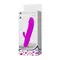 Pretty Love Arnd Vibrator Purple - Рельефный вибратор с клиторальным отростком, 11.5х2.3 см (фиолетовый)