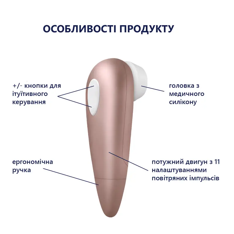 Вакуумный стимулятор клитора Satisfyer Number One Вакуумный стимулятор клитора Satisfyer Number One