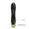 Pretty Love Royal Pleasure Vibrator - Вібратор-кролик із позолоченим руків'ям, 19.2х3.8 см (чорний)