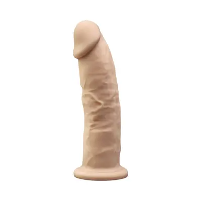 SilexD Henry Vibro (Model 2 size 7in) - Фаллоимитатор с вибрацией двухслойный с пультом управления, 17.5х4.4 см (телесный)