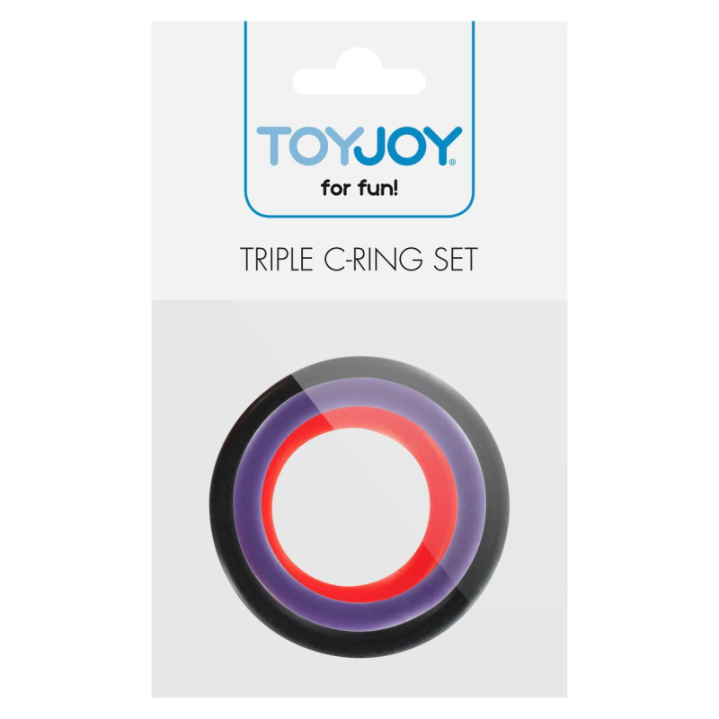 Toy Joy Triple Rings Multicolor 3Pcs - эрекционные кольца
