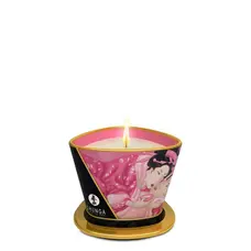 Shunga Candle Rose Petals - Масажна свічка з ароматом троянд, 170 мл