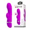 LyBaile Pretty Love Tracy Vibrator - Рельефный вибратор-кролик, 18.8х3.5 см (фиолетовый)