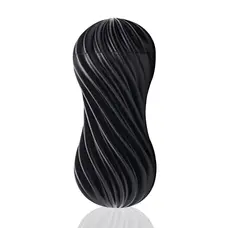 TENGA Flex Masturbation Rocky Black мастурбатор з ефектом скручування, 17,6 см (чорний)