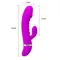LyBaile Pretty Love Tracy Vibrator - Рельефный вибратор-кролик, 18.8х3.5 см (фиолетовый)