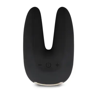 LoveToy O-Sensual Rapture Twin Black - Элегантный вибратор, 9х6 см
