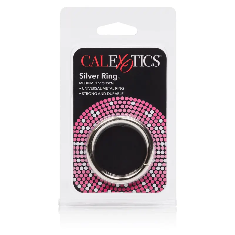 CalExotics Silver Ring Medium - металлическое эрекционное кольцо, 3,8 см CalExotics Silver Ring Medium - металлическое эрекционное кольцо, 3,8 см