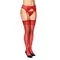 SoftLine - Stockings 5511 - Панчохи з поясом, 2 (червоні)