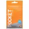 TENGA Pocket Hexa-Brick - Кишеньковий міні-мастурбатор, 7.5х5.5 см (помаранчевий)