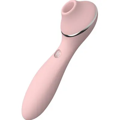 KisToy Polly Plus - Вакуумний вібратор, 16.8х3.5 см (рожевий)