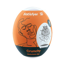 Satisfyer Masturbator Egg Single Crunchy мастурбатор яйцо, 7х5.5 см (оранжевый)