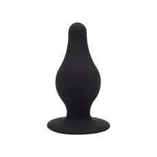 Orion SilexD Model 2 size S - Анальна двошарова пробка, 7.2х3.4 см (чорна)