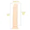 Фалоімітатор з ароматом ванілі - Toyz4lovers Delicious Dildo Vanilla, 20 см