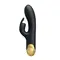 Pretty Love Royal Pleasure Vibrator - Вібратор-кролик із позолоченим руків'ям, 19.2х3.8 см (чорний)