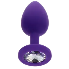 Toy Joy Small Diamond Booty Jewel - Пробка анальная, 7х2.5 (фиолетовая)