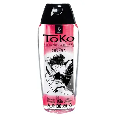 Shunga Toko Aroma Lubricant Sparkling Strawberry Wine-оральний лубрикант зі смаком полуниці і шампанського, 165 мл