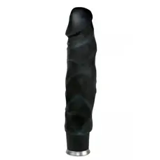 Nature Skin Big Vibe Black - Вибратор, 23х4.5 см (черный)