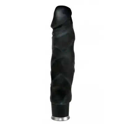 Nature Skin Big Vibe Black - Вібратор, 23х4.5 см (чорний)