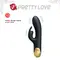 Pretty Love Royal Pleasure Vibrator - Вібратор-кролик із позолоченим руків'ям, 19.2х3.8 см (чорний)