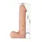 LyBaile Ultra Female Strap-On Realistic Dildo 10,2" - страпон з вібрацією, 26х5.5 см (тілесний)