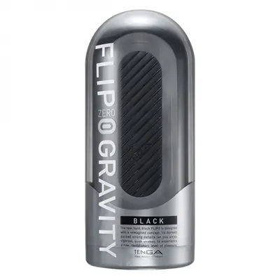 Tenga Flip Zero Gravity - Мастурбатор розкладний, 18х5 см (чорний)