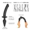 Strap-On-Me Switch Plug-In Dildo Realistic, XXL - Фаллоимитатор с анальной пробкой, 17.7х3.9 см и 9.4х5.2 см (чёрный)