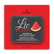 Пробник гелю для мінету Sensuva Lic-o-licious Watermelon, 6 мл