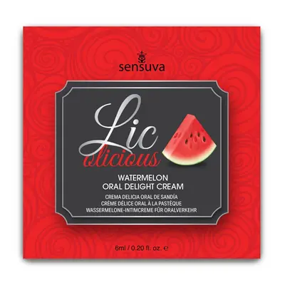 Пробник геля для минета Sensuva Lic-o-licious Watermelon, 6 мл