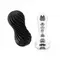 TENGA Flex Masturbation Rocky Black мастурбатор с эффектом скручивания, 17,6 см (черный)