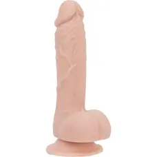 Addiction Mark 7.5" Dildo With Balls силіконовий фалоімітатор з мошонкою та присоскою, 19х3.8 см